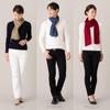 Merino Cashmere Scarf Plain 30x170cm Off White Cashmere Gift BOX [Pashmina Collection]