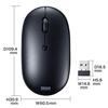 Sanwa Supply Wireless Keyboard with Mouse (No Numeric Keypad) USB Connection 2.4GHz Rechargeable Japanese 86 Keys Pantograph Black SKB-WL32SETBK