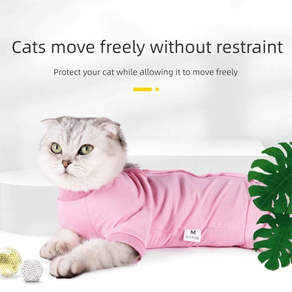 Comfortable Cat Recovery Suit Breathable Pet Jumpsuit Cat Sterilization Suit Neuter Recovery