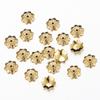 50pcs 7mm Gold Color Stainless Steel Flower Bead Caps for Jewelry Making DIY Components Accessories Beads Base Wholesale