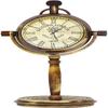 Beautiful Brass Antique Marine Maritime Vintage Desk and Shelf Clock