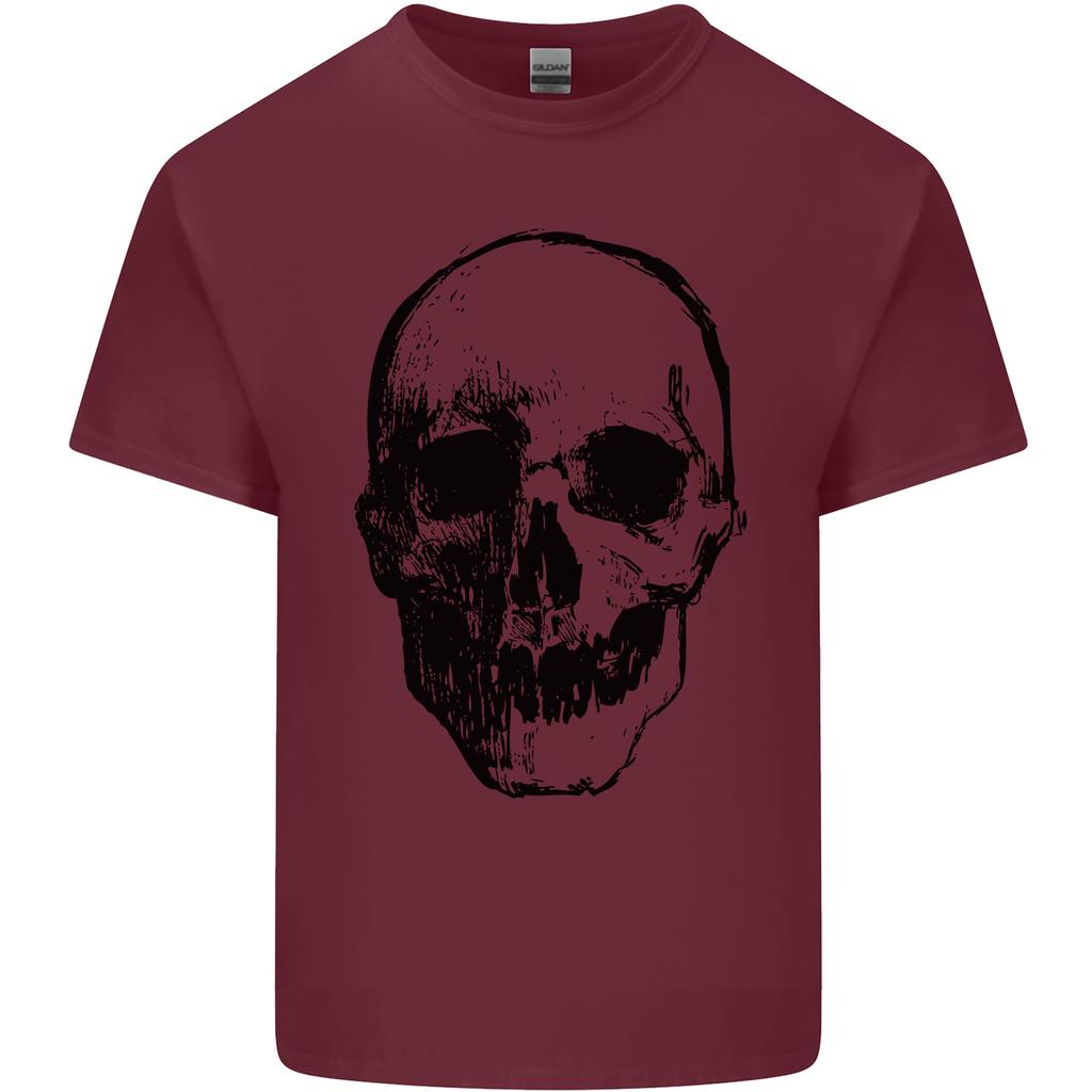 HuUnisex Skull Unisexs Light Cotton TShirt