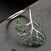 Unisex Ring Opening Adjustable Copper Green Branches Leaves Ring Jewelry Accessories