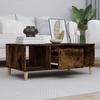 821065 vidaXL Coffee Table Smoked Oak 90x50x36.5 Cm Engineered Wood