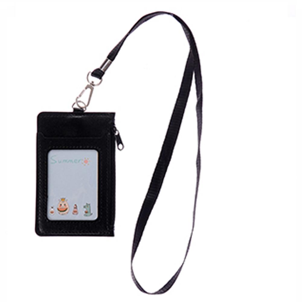 Сумка-ремешок на молнии Кошельки для монет Держатели кредитных карт Держатели удостоверений личности с шейным ремешком Держатель удостоверения личности