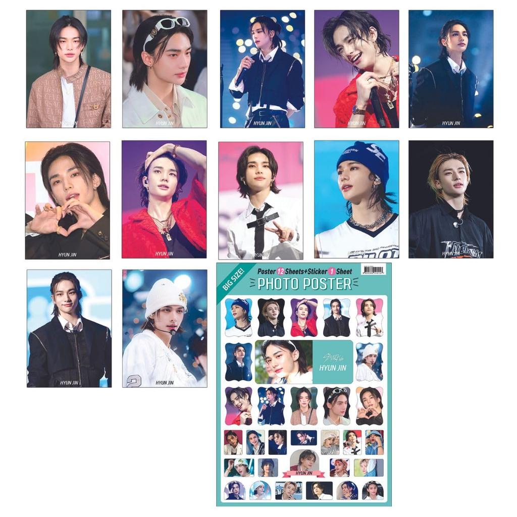 12 Poster Set A3 Size Poster Set K-STAR (Hyunjin 02)