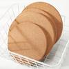 Подставки под горячее из пробки UNS, Ш15 x Г15 x В1см, Круглые, Набор из 2 шт. (M)