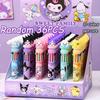 Sanrio 36 шт. Pochacco 10 цветов в 1 шариковой ручке Очаровательная Kuromi Студенческая 0,7 мм Многоцветные чернила Приз за экзамен Рисование Граффити Мультяшный рисунок Подарок для вечеринки