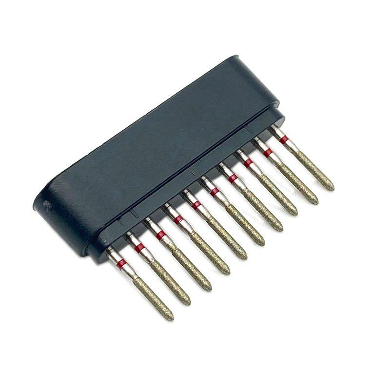 10 шт./компл., стоматологические алмазные боры, сверла для высокоскоростного наконечника, стоматологические высокоскоростные боры, инструмент для полировки стоматолога