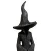 Хэллоуин Дерево Корень Статуя Ведьмы Жуткая Черная Ведьма Фигурка Смола Скульптура Дом