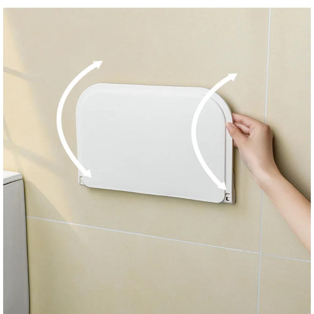 Складная настенная полка, экономящая место, складная стойка для хранения, держатель для телефона без перфорации, лоток для хранения маршрутизатора Wi-Fi, органайзер для ванной комнаты
