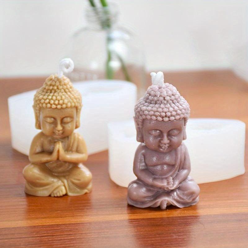 Buddha Silicone Candle Mold Church Buddha Incense Candle Plaster Decoration Mold Diy Church Candle Production Supplies
