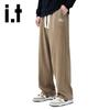 OVERPROTECTIONit Men's High Street Casual Loose Drape Wide-Leg Long Pants