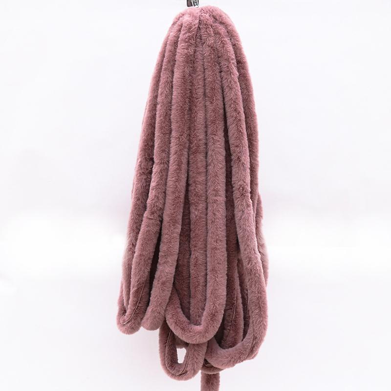 1 м искусственный мех, имитация меха кролика выдры, полоски из кроличьего меха, Рождественский костюм, планка, манжеты, аксессуары, плюшевые полоски