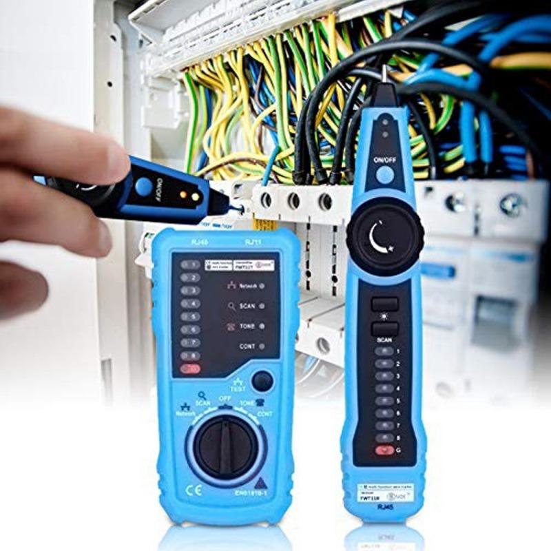 RJ11 and RJ45 Network Cable Tester, Ethernet Wire Finder, Cable Mapper, Continuity Test,Portable LAN Cable Tester,Phone Cable Finder Quick Positioning
