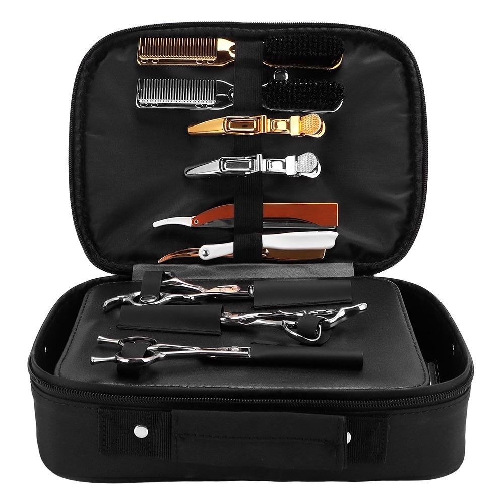 Hairdressing Black Electric Clipper Bag Toolkit Universal Hairdressing Tool Storage Bag Carrying Tongs Beard Trimmer Box Holder