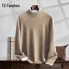 Fanzhen Men's 100% Cashmere Mock Neck Sweater