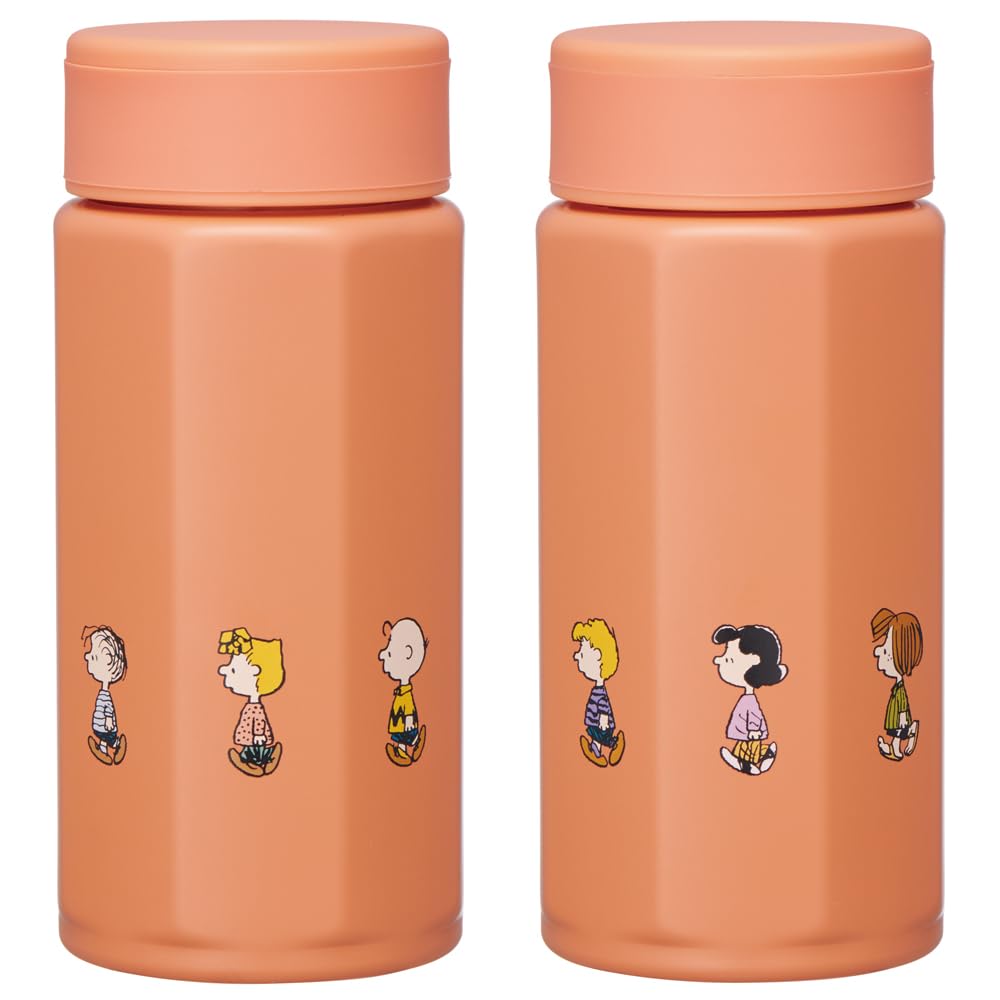 Skater Stainless Steel Mug Bottle, 350ml, Easy to Hold, Octagonal Shape, Insulated, SNOOPY Design, STO4-A