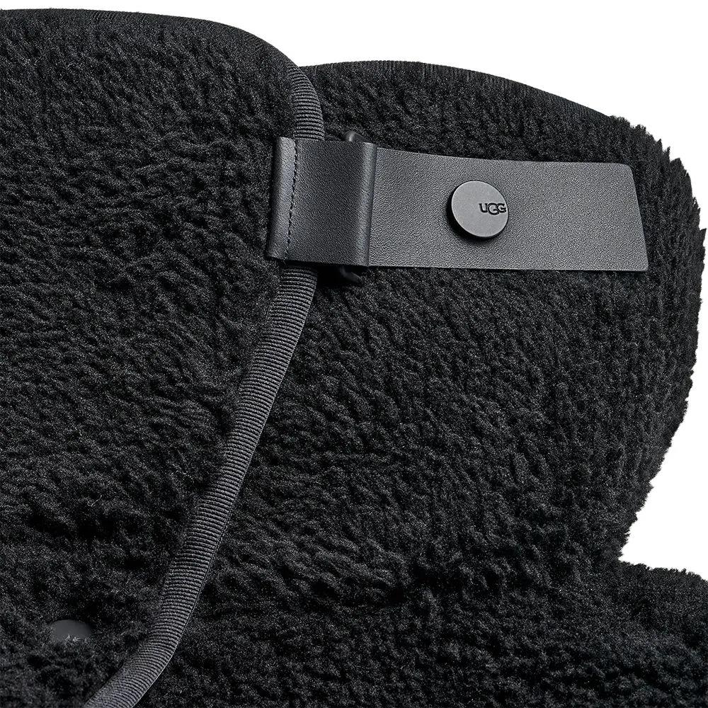 UGG Velvet Jackets Women's Ink Black Stand Collar Moderate (Unisex) Velvet Jackets 1180610 | Ink