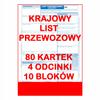 Krajowy List Przewozowy 80 Kartek - 4 Odcinki - 20 Kompletów - 10 Szt.