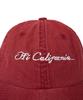 1011 GALLERY Кепка-бейсболка Hi California Washed - Красная
