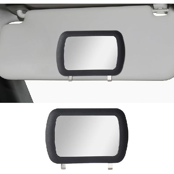 Car Sun Visor Vanity Mirror, Clip-On Automotive Makeup Sun-Shading, Vehicle Sun Visor Cosmetic Vanity Mirror For Women Girls, Universal Interior Car