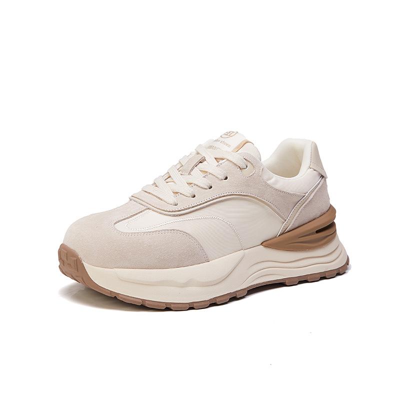 Новые толстоподошвенные, увеличивающие рост, универсальные, ретро кроссовки для папы, повседневные спортивные женские туфли