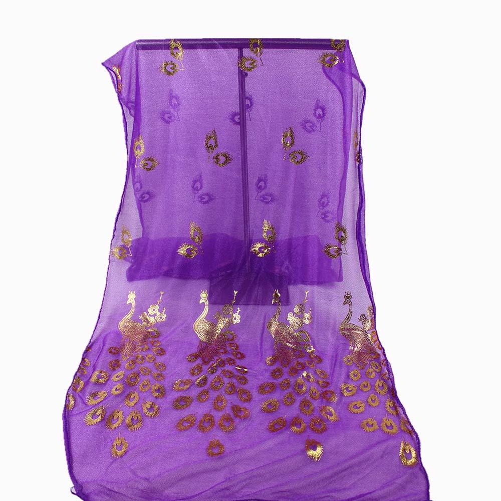 Женский разноцветный шарф с цветком павлина, длинный мягкий платок с запахом, палантин, пашмина