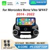 12.3 Inch Android OS for Mercedes Benz Vito W447 2014 2015 2016 2017 - 2022 Car Video Multimedia Radio Player Wireless Carplay