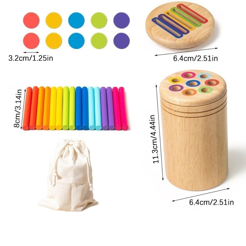 Wooden Shape Matching Toys Early Educational Puzzle Game Toy Color Sorting Toys Kids