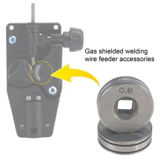 Удобный ролик подачи проволоки Гладкая поверхность Металл Компактный прочный ролик подачи проволоки Бытовое колесо