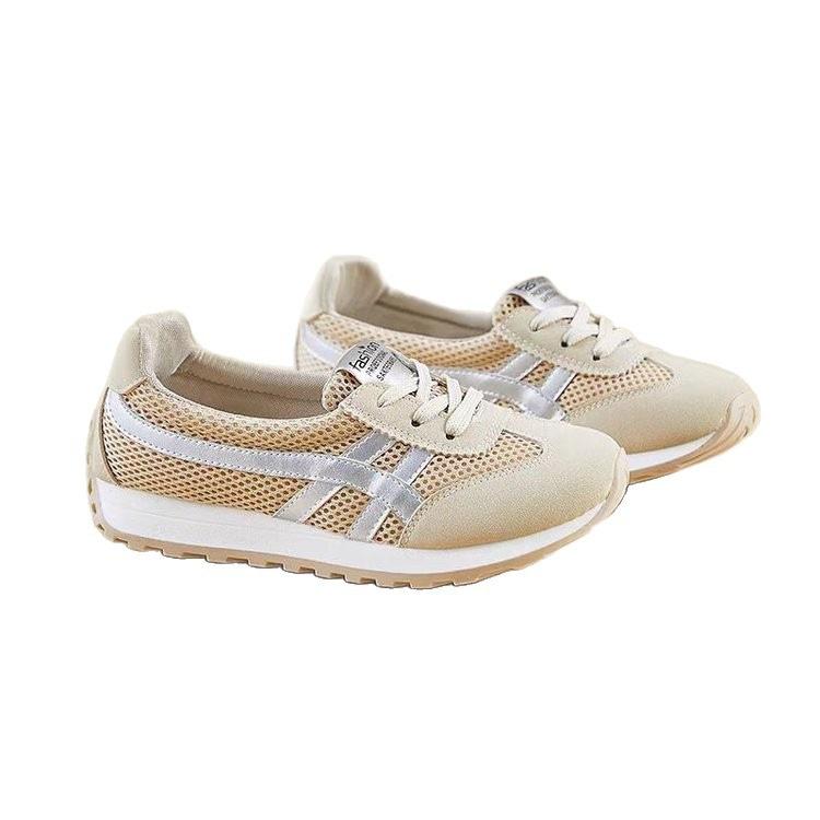 New platform casual sports shoes 2025 autumn mesh breathable little white shoes women's shoes versatile soft-soled running shoes