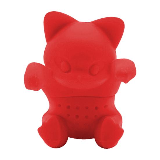 Силиконовый заварник для чая в форме кошки, ситечко, заварник для рассыпного чая, фильтр для дома, милый мультяшный чай