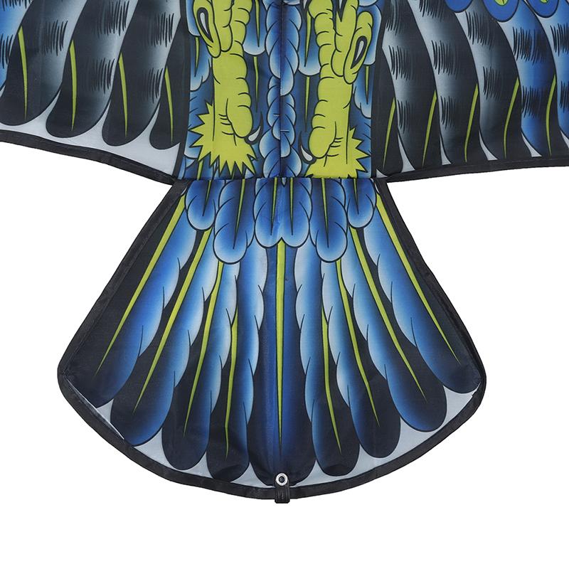 Детский воздушный змей с плоским орлом 1,2 м, линия воздушного змея 100 м, детские воздушные змеи с летающими птицами, уличная игрушка