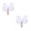 2Pcs/set 2.75 Inch Solid Bow Safety Hair Clips for Baby Girls Grosgrain Ribbon Hairpins Kids Hair Accessories Headwear