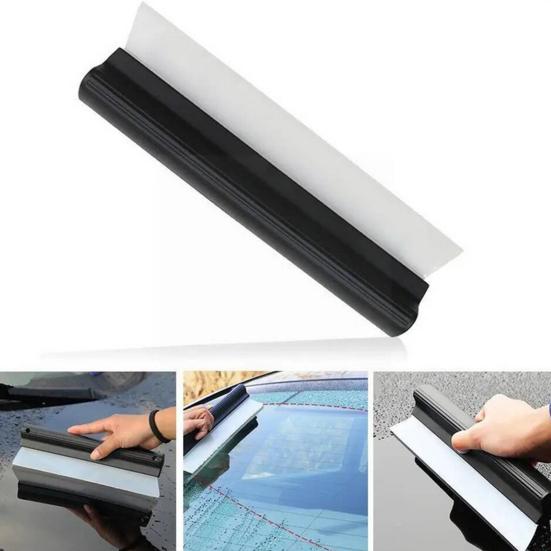 Car Wiper Squeegee Wear-Resistant Reusable Lightweight Portable Automotive Silicone Squeegee Wiper Scraper