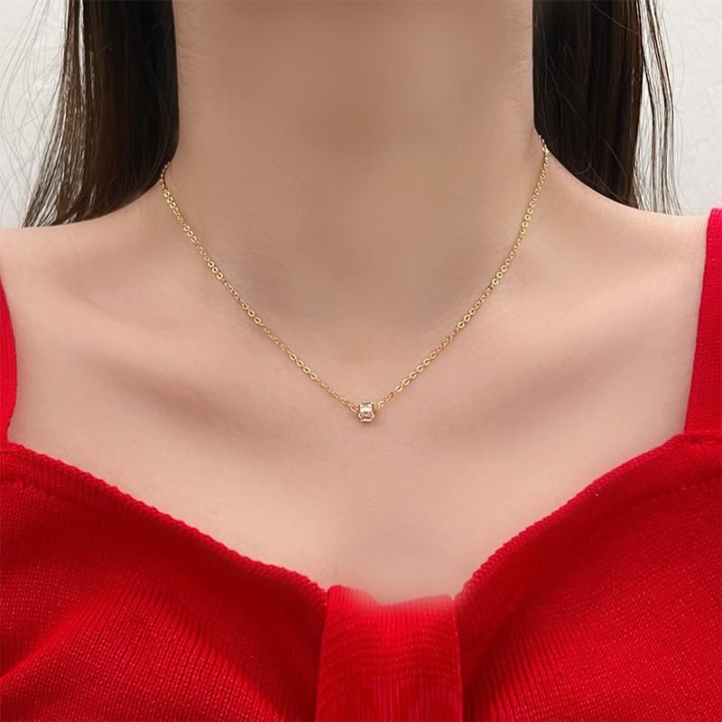 Простой темперамент Золотое колье-бини женское