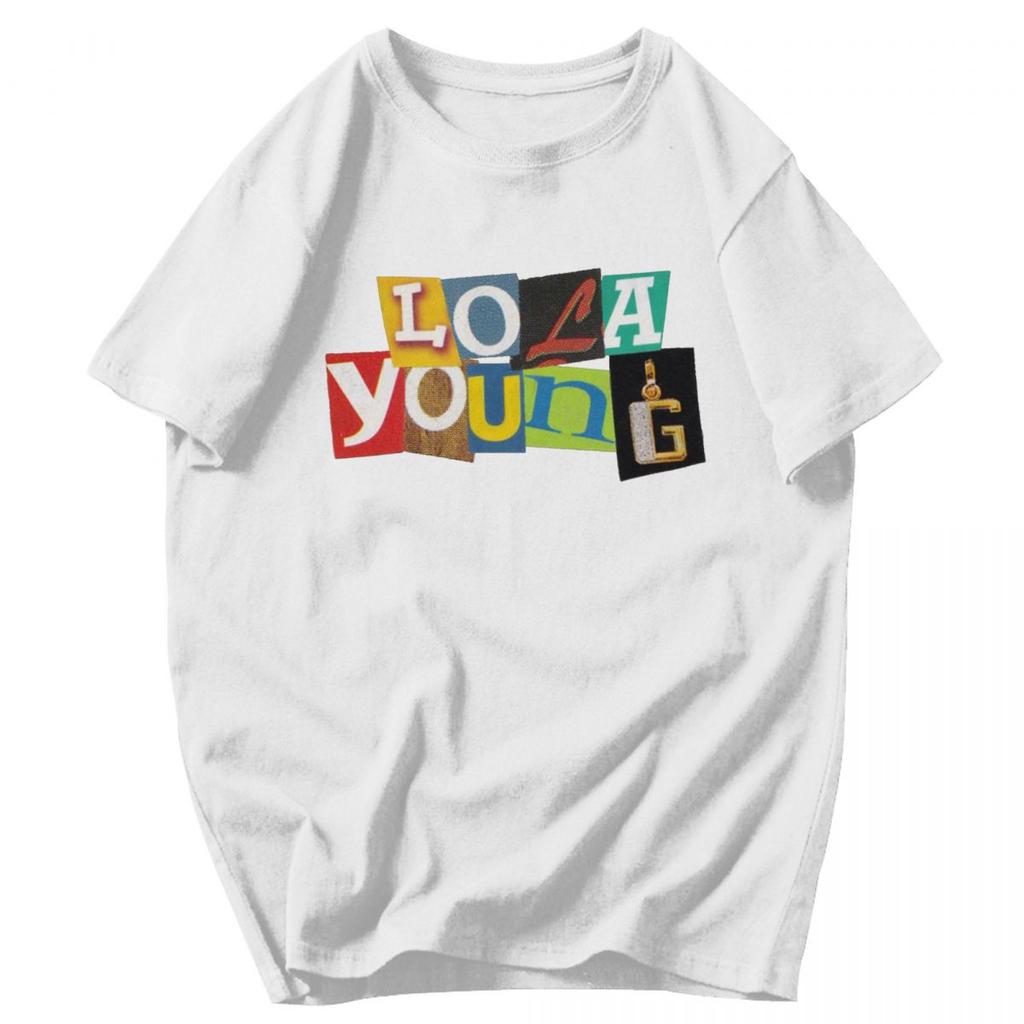 Men T Shirt Lola Young Vintage Pops Y2K Graphic Quality Unisex Tops T Shirts