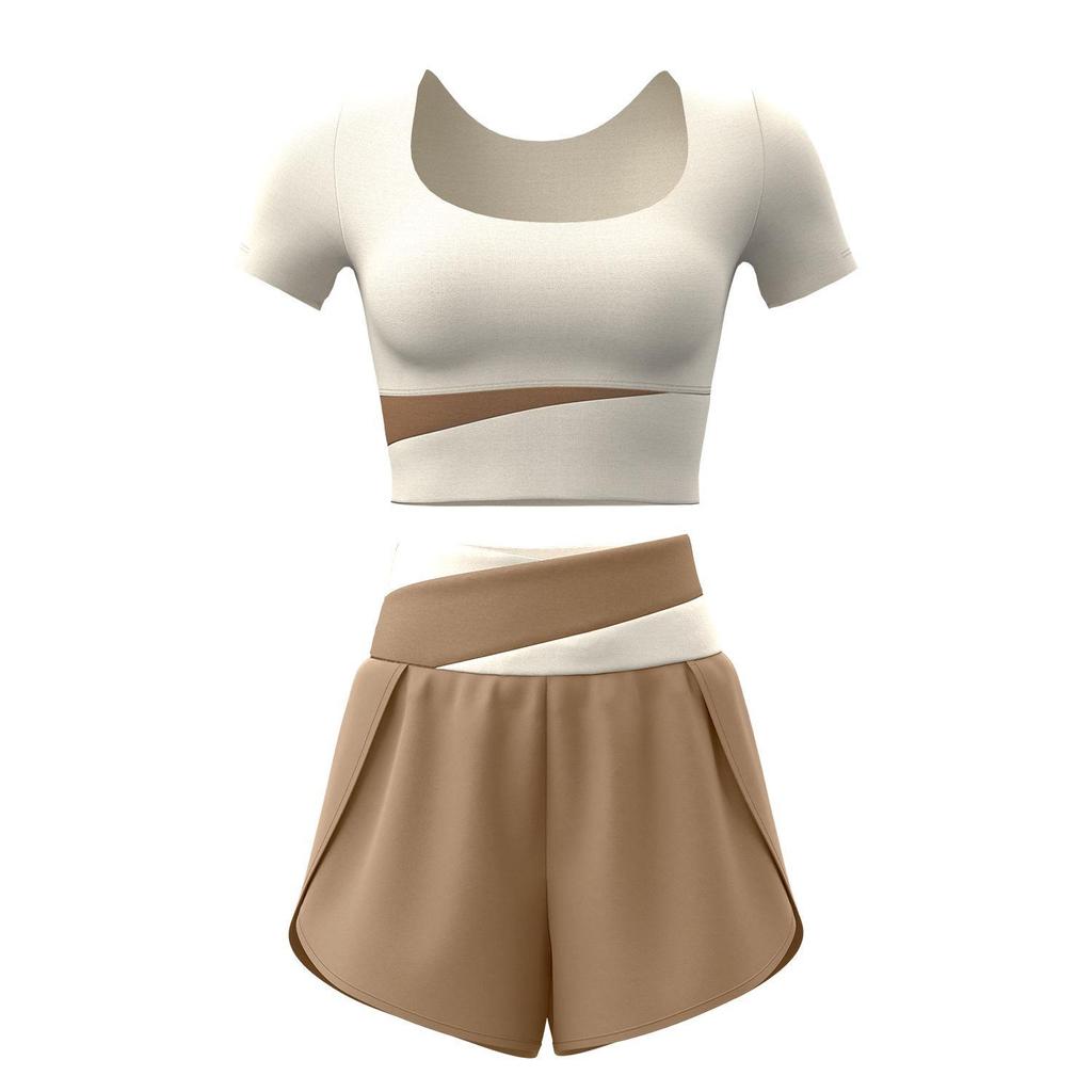 Juyitang Летний цветной облегающий спортивный костюм для йоги - дышащая телесная одежда для фитнеса и активного отдыха