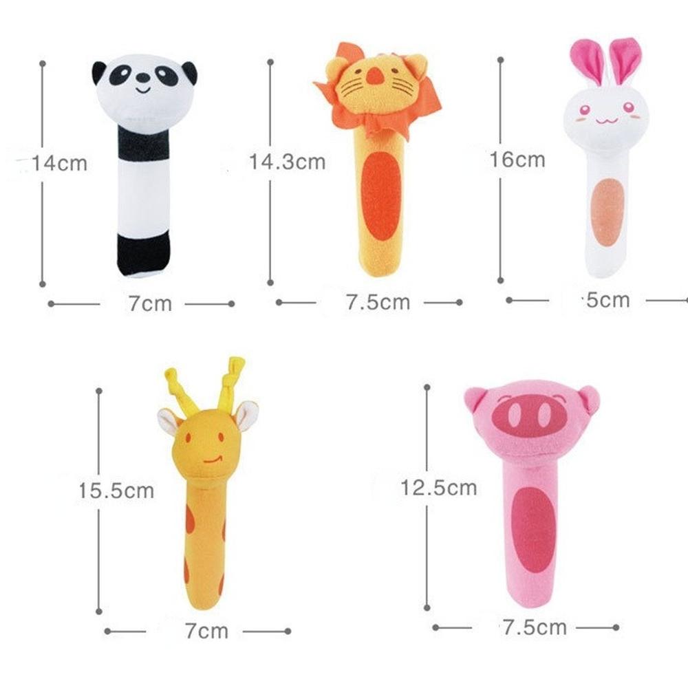 Детские колокольчики с животными, мягкая игрушка-погремушка, погремушки для новорожденных, мобильные детские игрушки, милые плюшевые игрушки Bebe, рождественский подарок для детей 0-12 месяцев