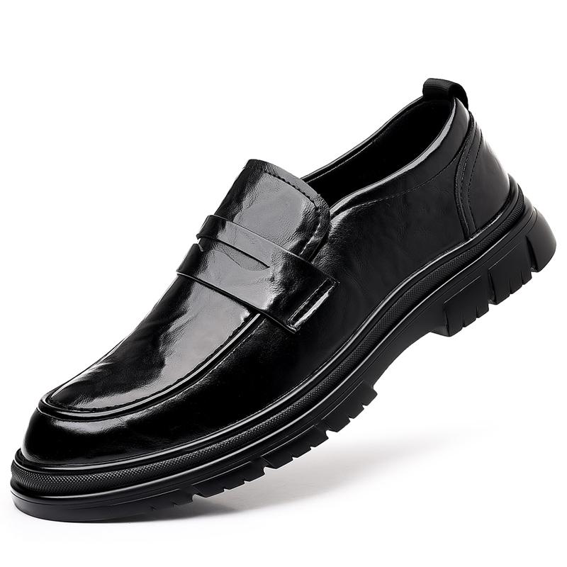 Fashion High Quality Cowhide Casual Shoes Handmade Loafers Men Footwear New British Style Dress Shoes Classic Leather Fashion Flats