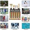 Medal Display Rack With 15 Hooks Wall-Mounted Trophy Stand Key Hooks Suitable For Medals, Ribbons, And Decorations, Room Decor