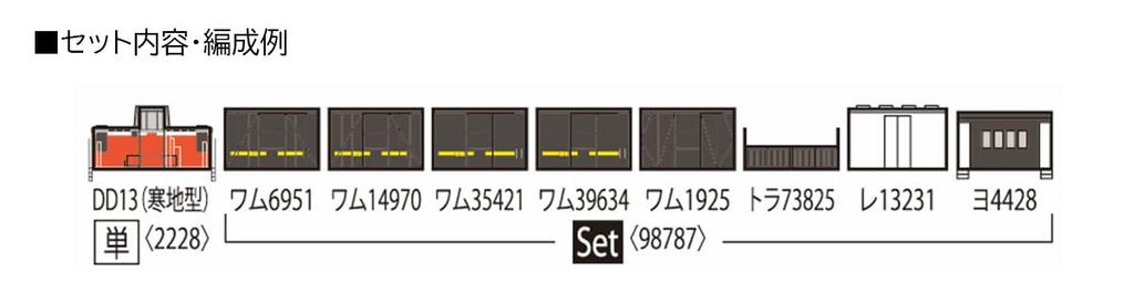 TOMIX N Масштаб JNR Хоккайдо Грузовой Поезд Желтый Вагон Набор 98787 Модель Поезда Грузовой Вагон