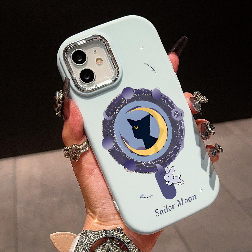 Милый чехол из жидкого силикона Sailor Moon для Samsung Galaxy S24 S23 S20 FE Plus Ultra Note 20 10 A51 A52 A54 A73, противоударный мягкий чехол