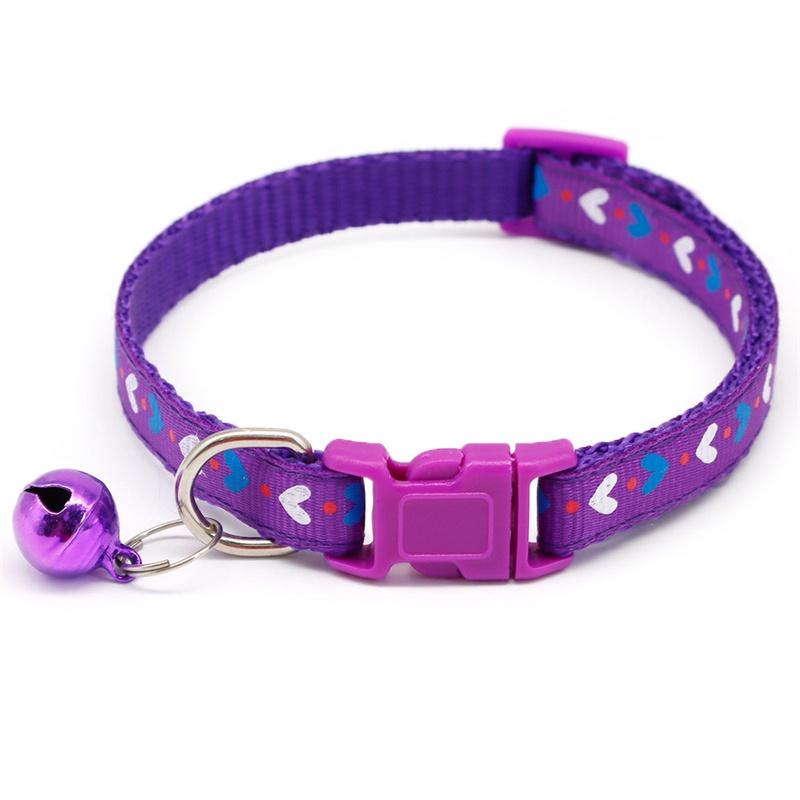 Собака кошки сердце милый колокольчик регулируемые ошейники модные домашние животные красочный узор аксессуары для домашних животных щенок DIY ошейник для собак