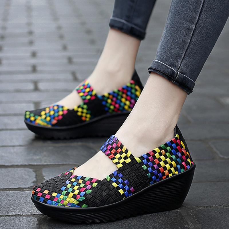 New Fashion Thick Bottom Large Size Women's Shoes 35-42