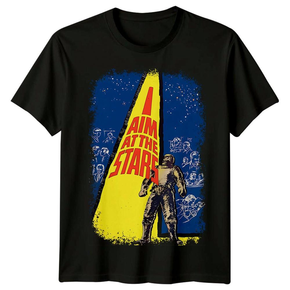 Я стремлюсь к звездам (1960) Футболка в стиле постера фильма, ретро, унисекс