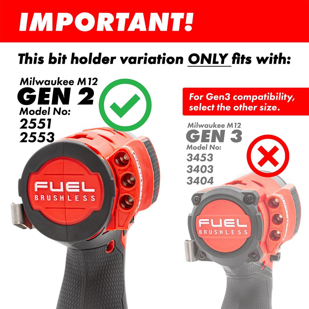 Магнитный держатель бит Simon Tools для ударной дрели Milwaukee M12 Держатель бит Milwaukee для M12 и -