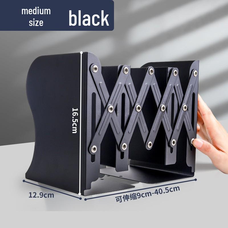 Выдвижные железные книжные полки-книгодержатели - Многофункциональная складная подставка для студентов