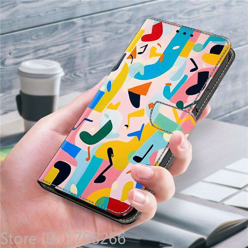 Leather Etui Phone Case for Nokia G300 G21 G11 G20 G10 G60 G22 6.3 5.3 3.1 5.4 Flip Cover Magnetic Wallet Painted Flower Deer